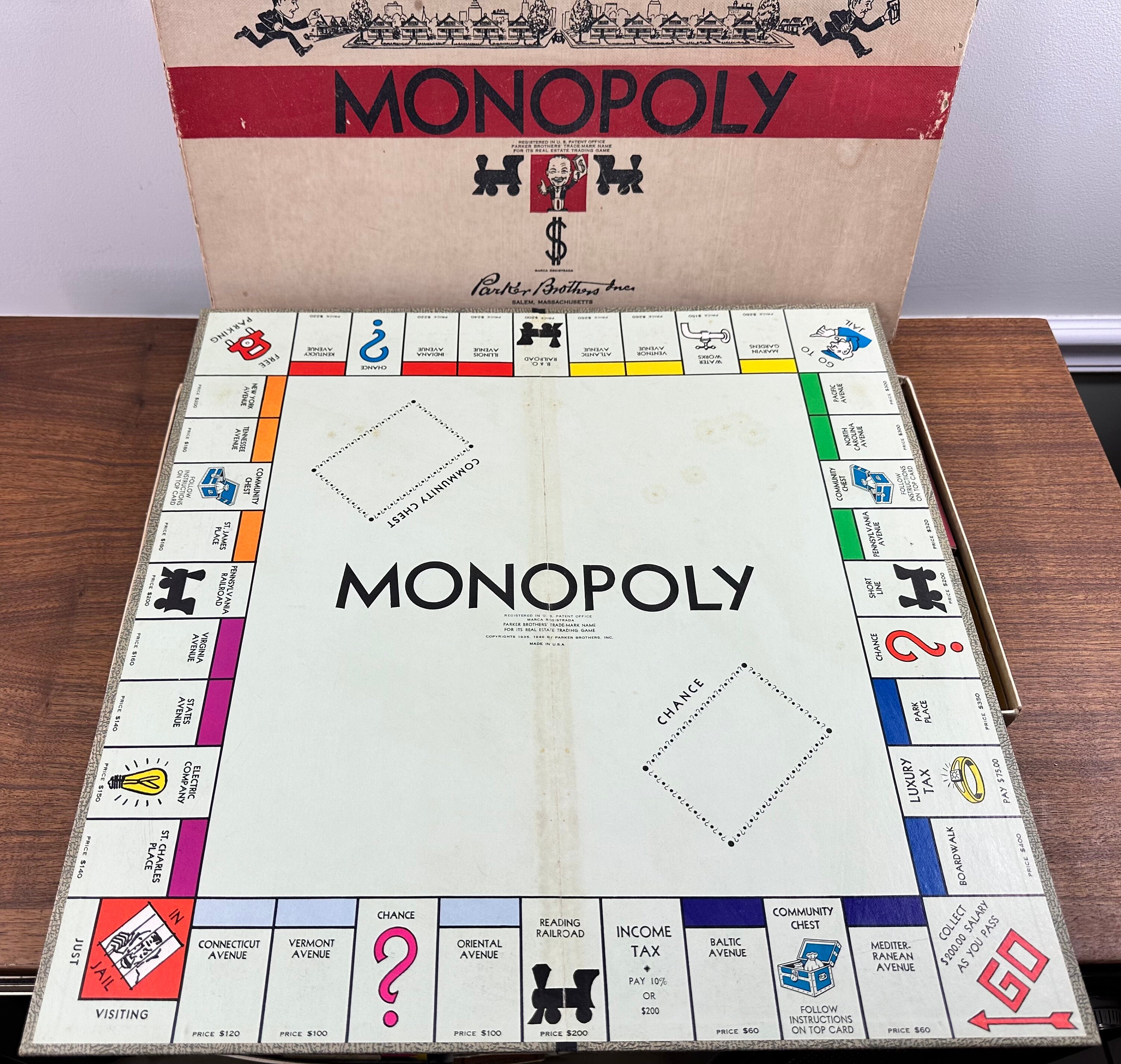 マスターモノポリー Vintage 1956 Monopoly Game - Parker Brothers No. 9