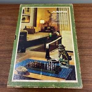 Vintage 1964 Jumpin A Game of Pawns 3M Bookshelf Game Complete image 6