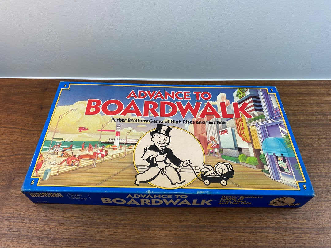 Vintage 1985 Advance to Boardwalk Game by Parker Brothers - Complete - Etsy