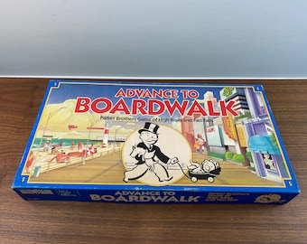 1985 Advance to Boardwalk Game - Monopoly Spin-off - Complete