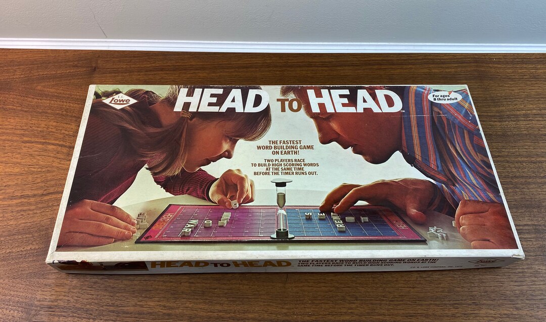 Vintage 1972 Head to Head Board Game by E.S. Lowe Complete Etsy