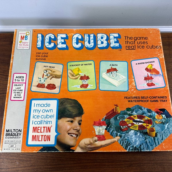 Vintage 1972 Ice Cube Game with Meltin' Milton by Milton Bradley - Complete with Original Ice Tray