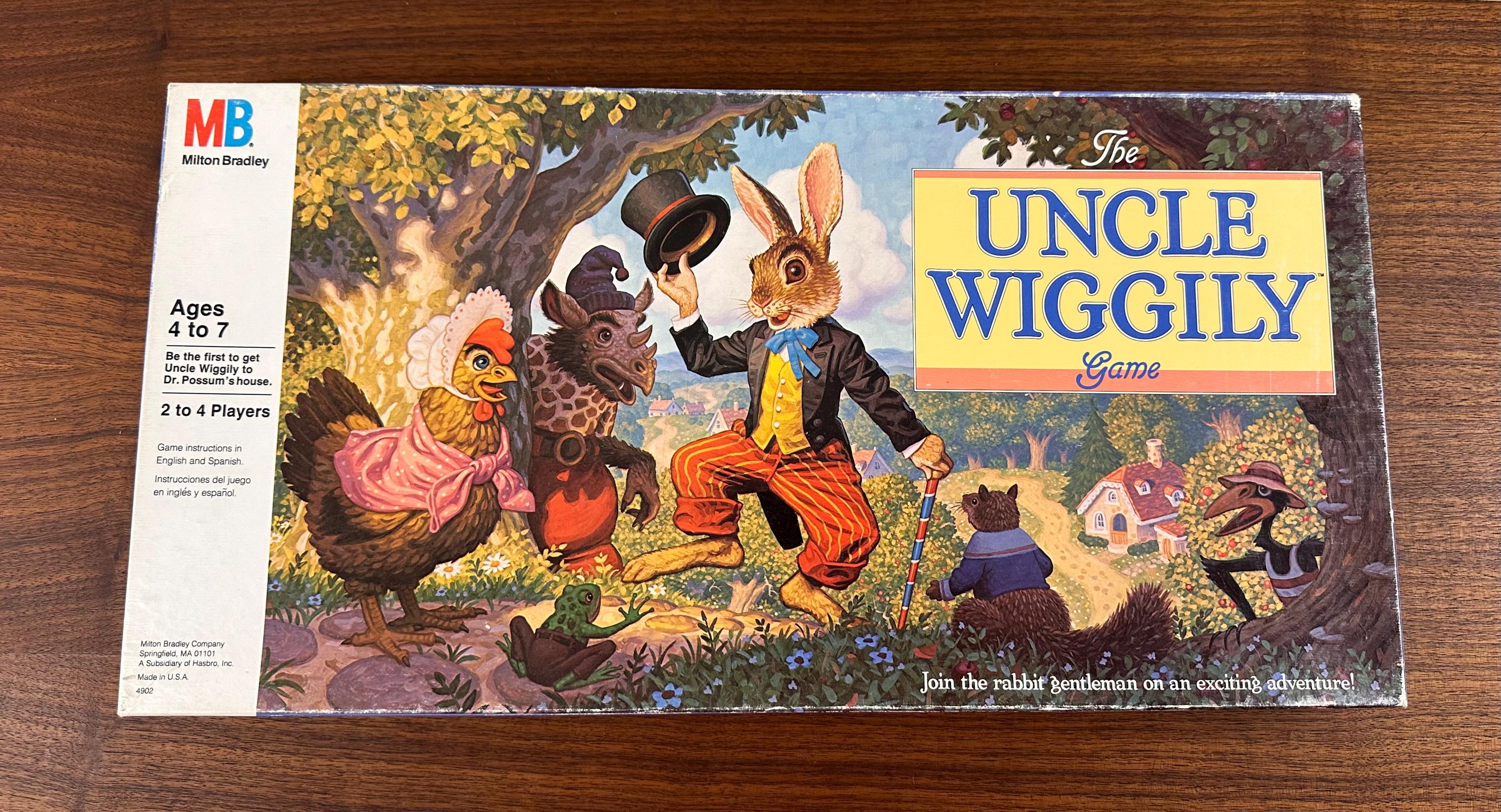 Vintage 1988 Uncle Wiggily Board Game by Parker Brothers - Complete -Great Condition