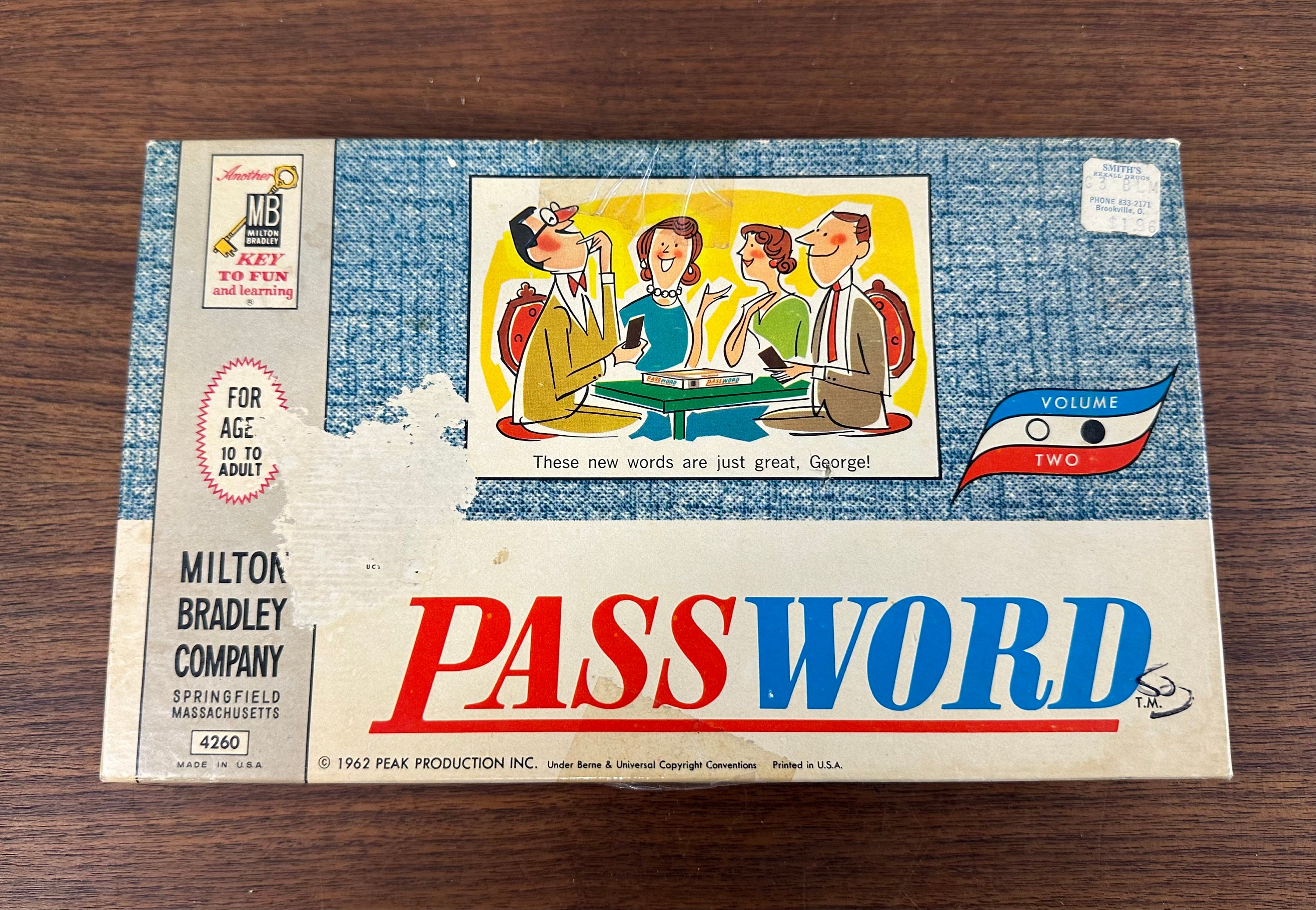 Password: Volume Two [VINTAGE 1962 GAME] by Milton Bradley Company