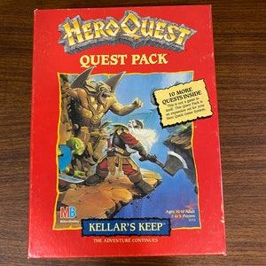 Vintage Hero Quest Expansion: Kellar&#39;s Keep Quest Pack - 1991
