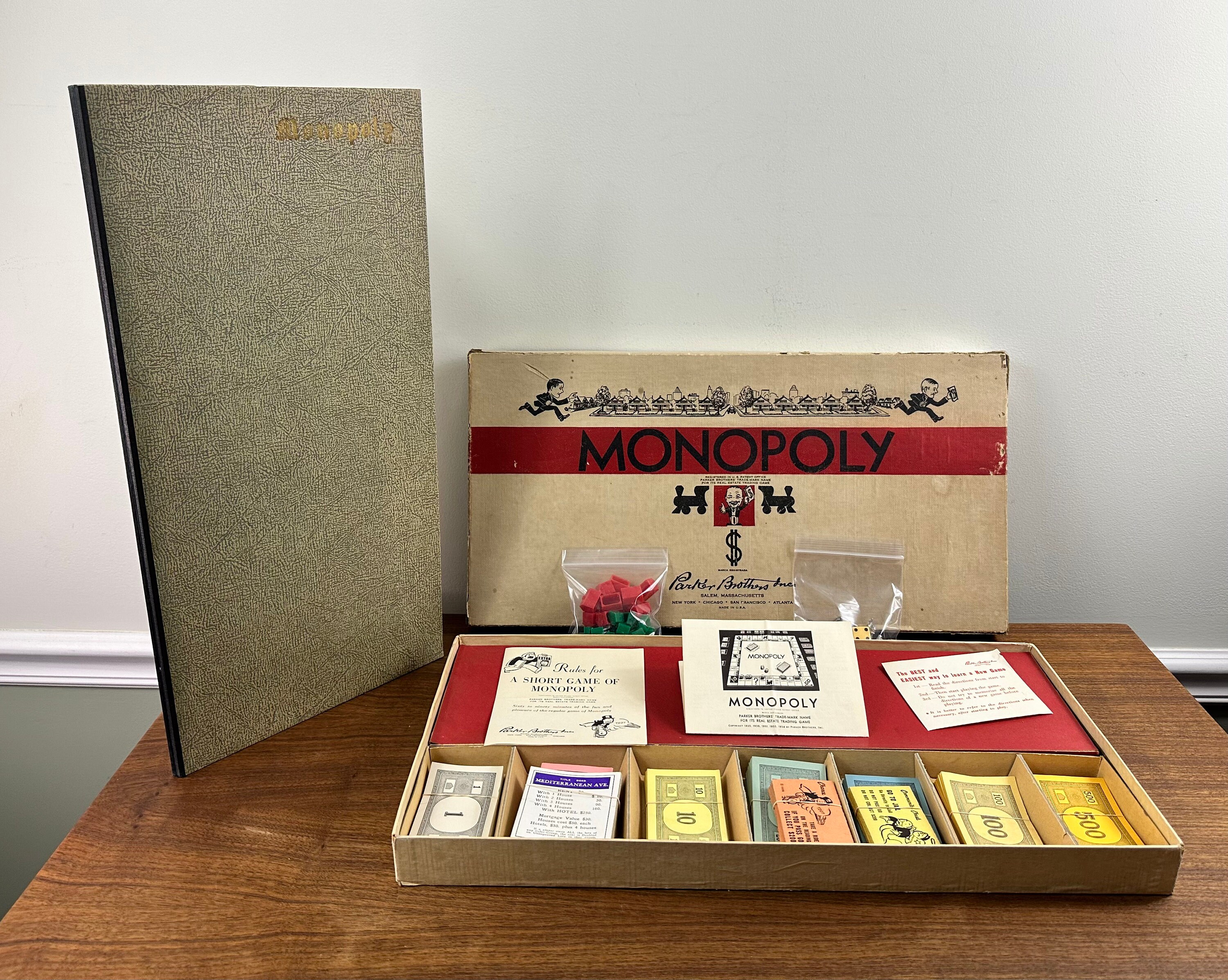 Vintage 1956 Monopoly Game - Parker Brothers No. 9