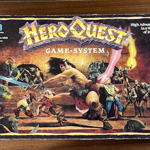 Vintage 1990 HeroQuest by Milton Bradley - Complete Set - with additional Keller&#39;s Keep Quest Pack