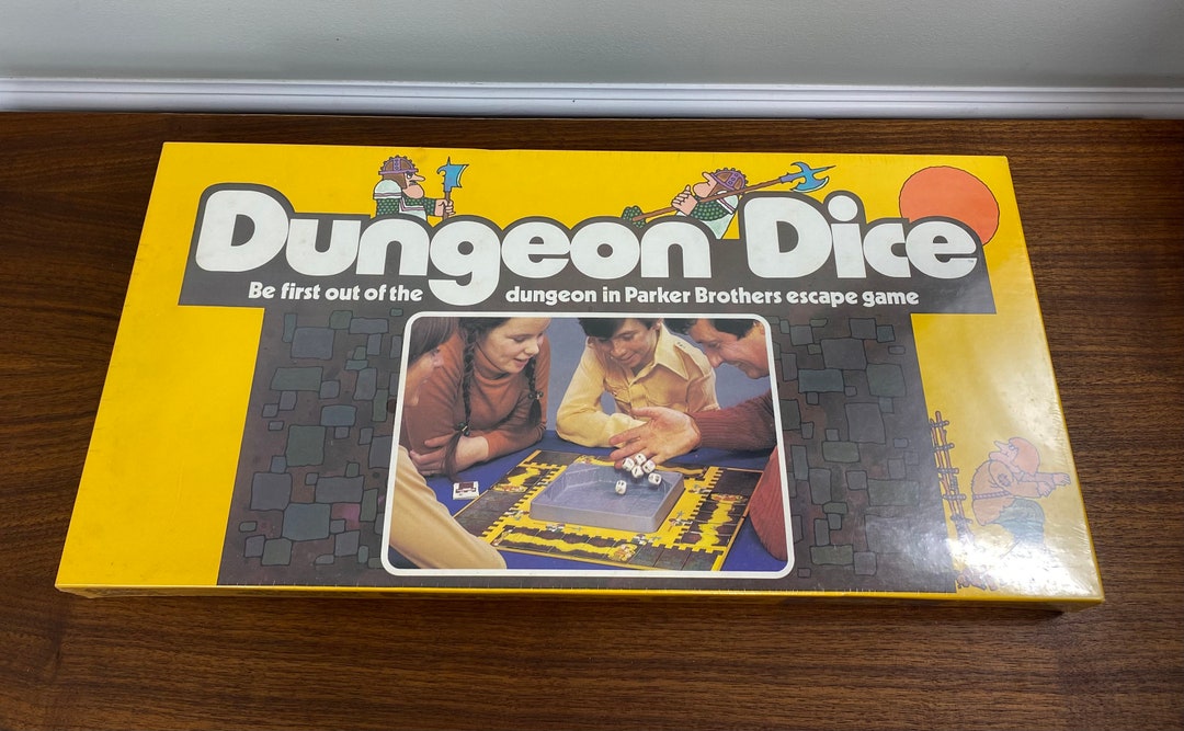 Vintage NOS 1977 Dungeon Dice Board Game by Milton Bradley Etsy