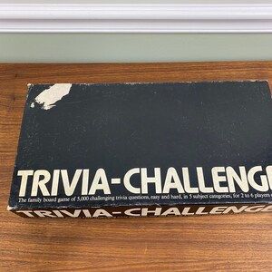Vintage 1984 Trivia-Challenge  Complete with easy and difficult questions