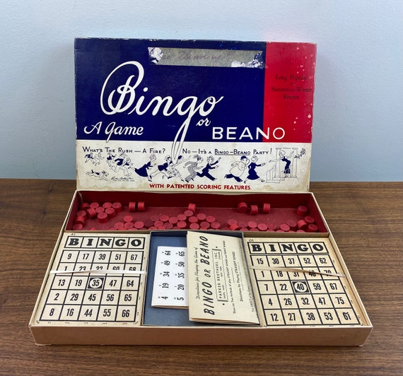 Vintage 1933 Bingo or Beano A Game - Long Popular at Summer and
