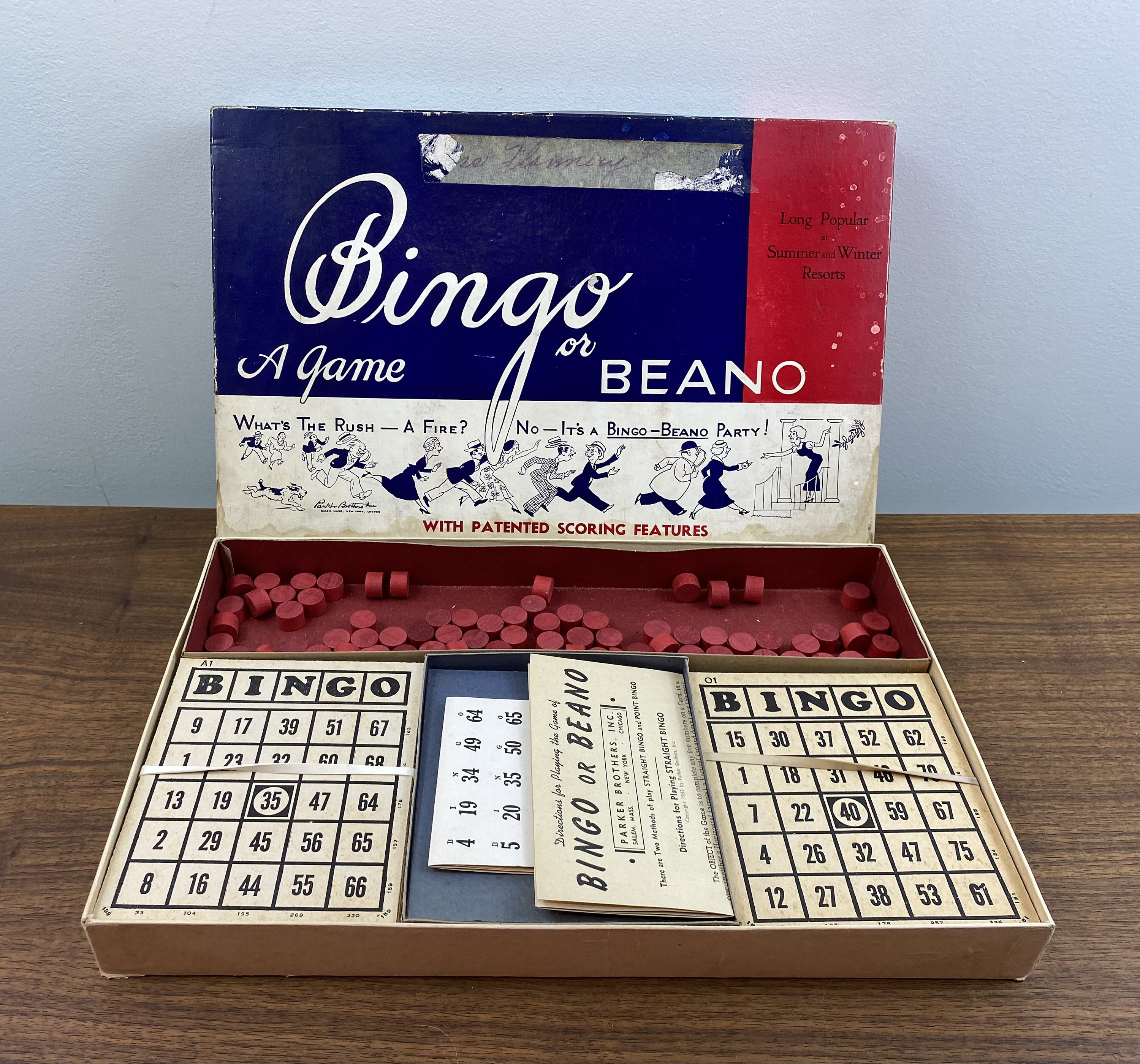 Vintage 1933 Bingo or Beano A Game - Long Popular at Summer and