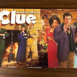 Vintage 1996 Clue Board Game: Parker Brothers Classic Detective