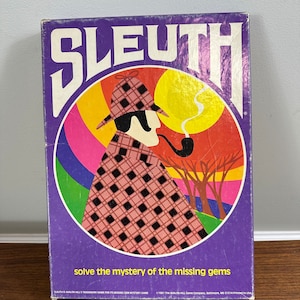 Vintage 1981 Sleuth Board Game: Avalon Hill, Complete, Sealed Cards