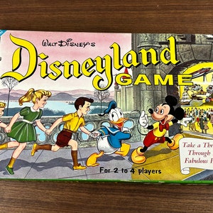 Vintage 1959 Disneyland Board Game by Transogram - Complete - Collectible Condition