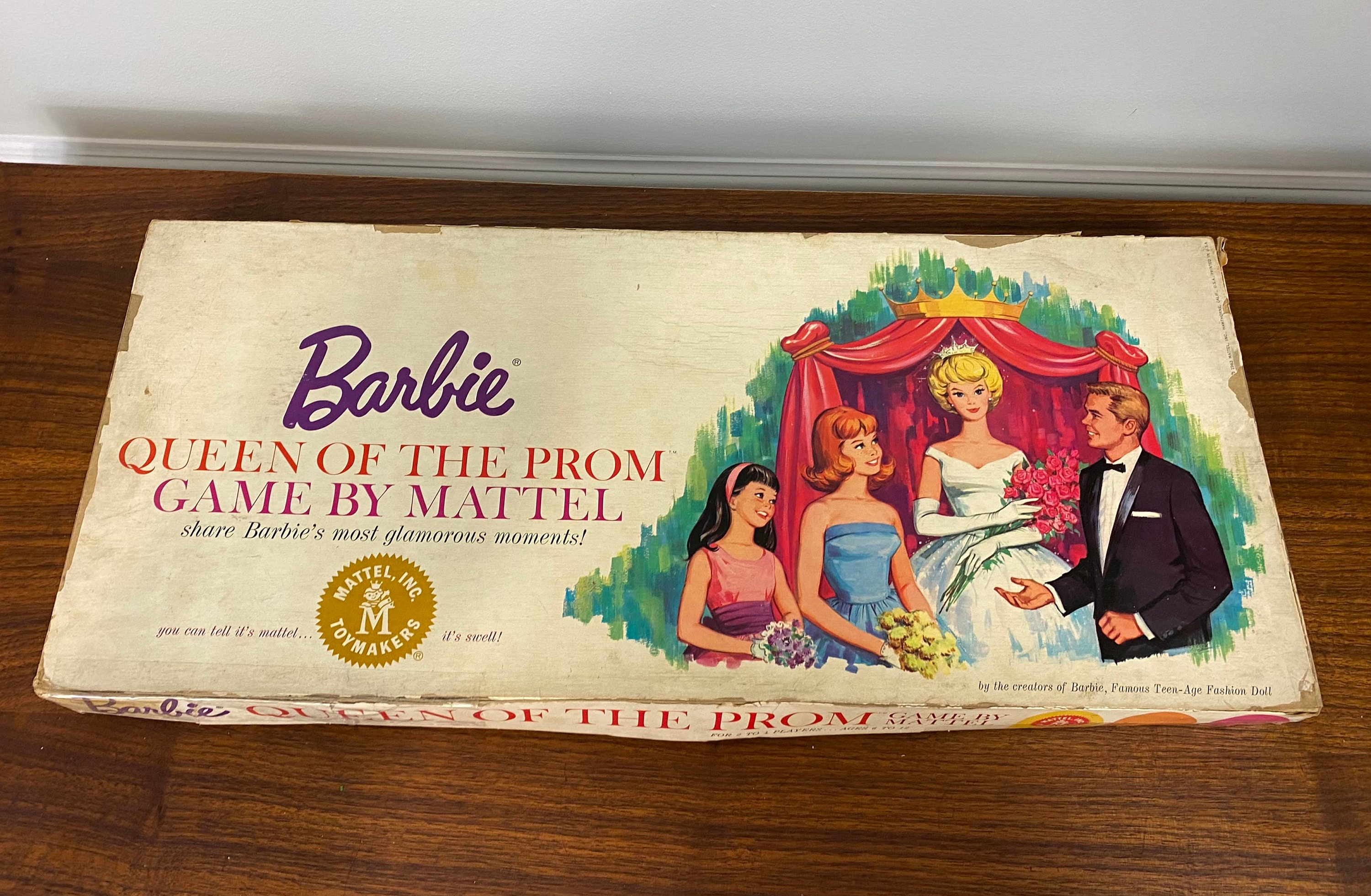 Vintage 1963 Barbie Queen Of The Prom Board Game By Mattel - Etsy