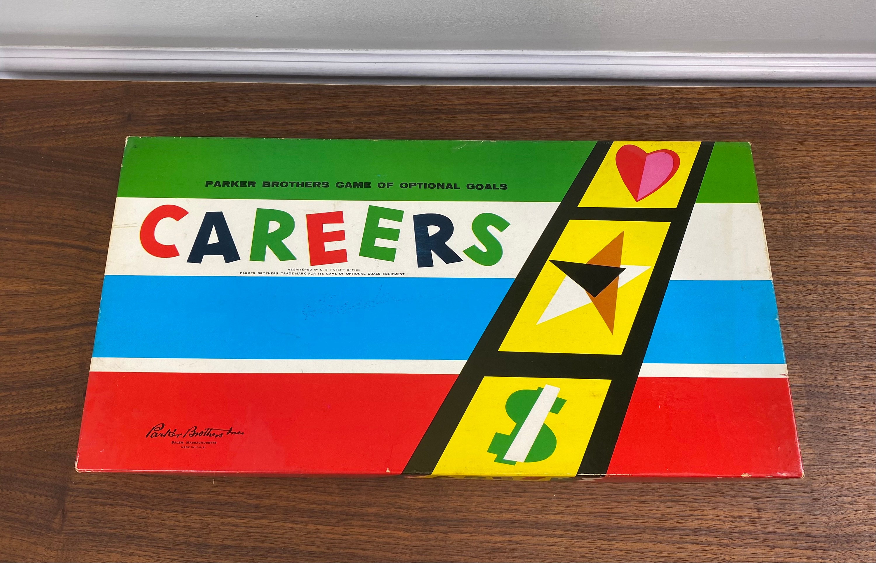 Vintage 1957 Edition Careers Board Game Parker Brothers image