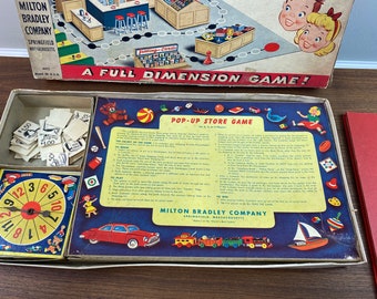 Buy Vintage 1950 Pop-up Store Game by Milton Bradley Unique Game Online in  India 