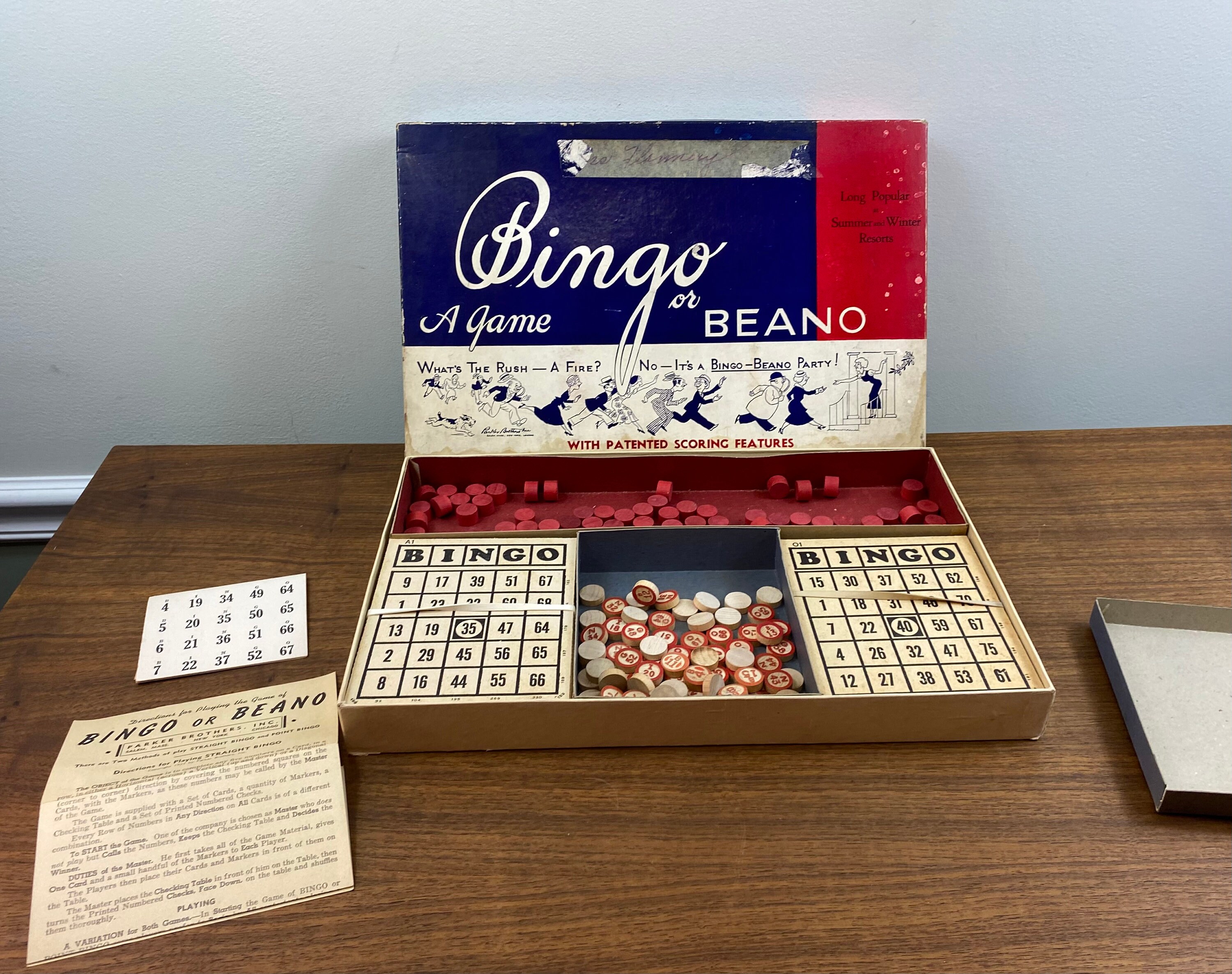 Vintage 1933 Bingo or Beano A Game - Long Popular at Summer and