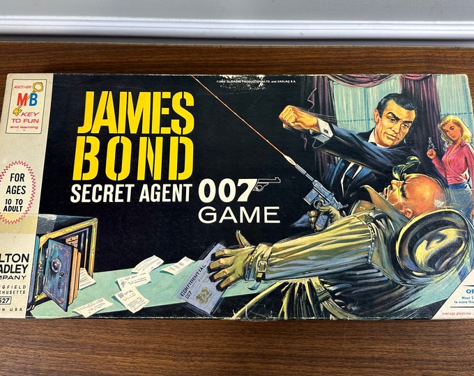 Vintage 1964 James Bond 007 Secret Agent Game Milton Bradley - Complete ...
