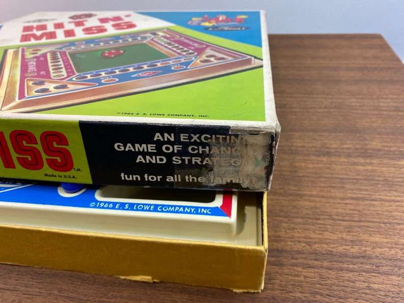 Vintage 1966 Hit N' Miss Marble and Dice Board Game by Etsy
