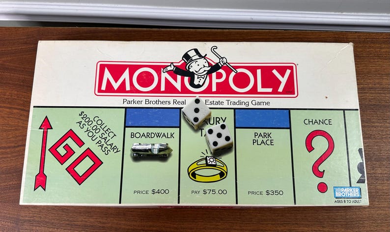 Iconic Monopoly Vintage 1996 Monopoly Game by Parker Brothers - Complete - Etsy