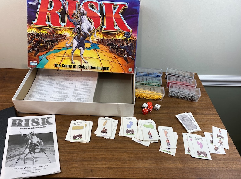 RISK - El juego de conquista mundial de Hasbro (1999) - Completo - Etsy ...