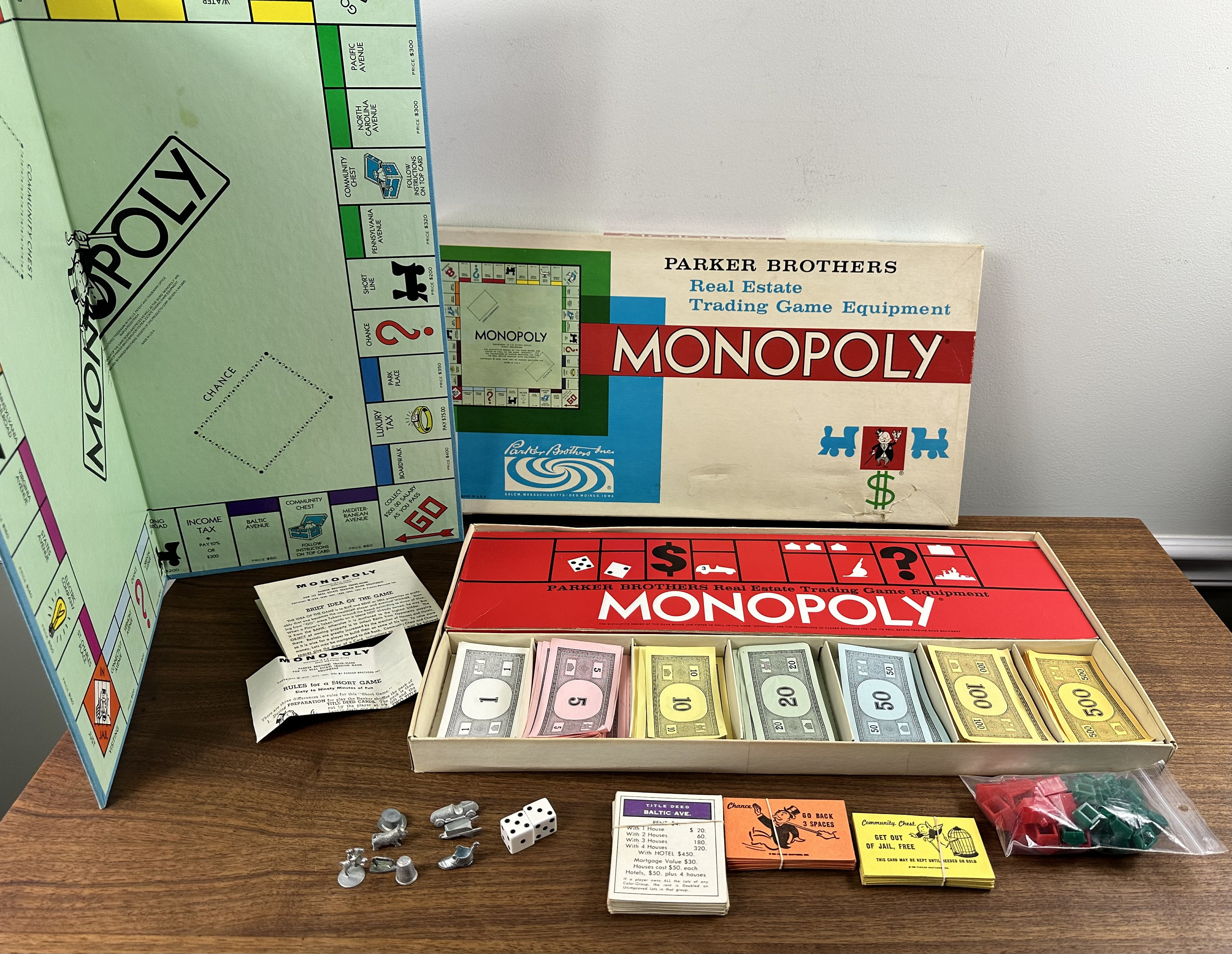 Vintage 1960s-70s Monopoly Game by Parker Brothers - Complete - Etsy
