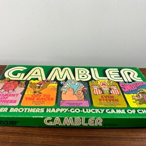 Vintage 1977 Gambler Board Game by Parker Brothers Complete - Etsy