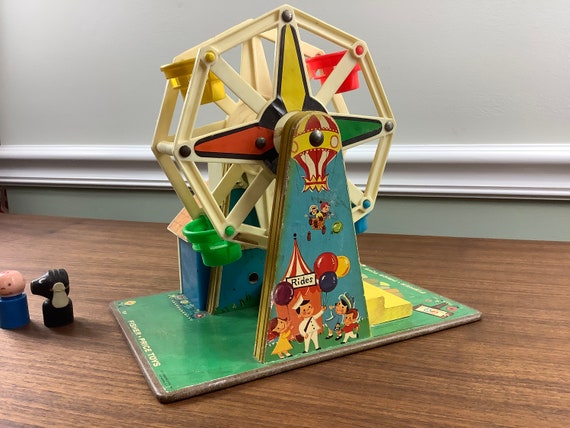 Vintage ann es 1960 re Fisher Price Little People Music Box