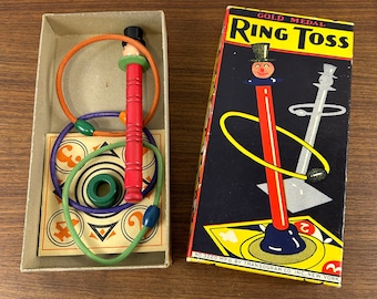 Vintage 1940s Transogram Ring Toss - Collectible Condition