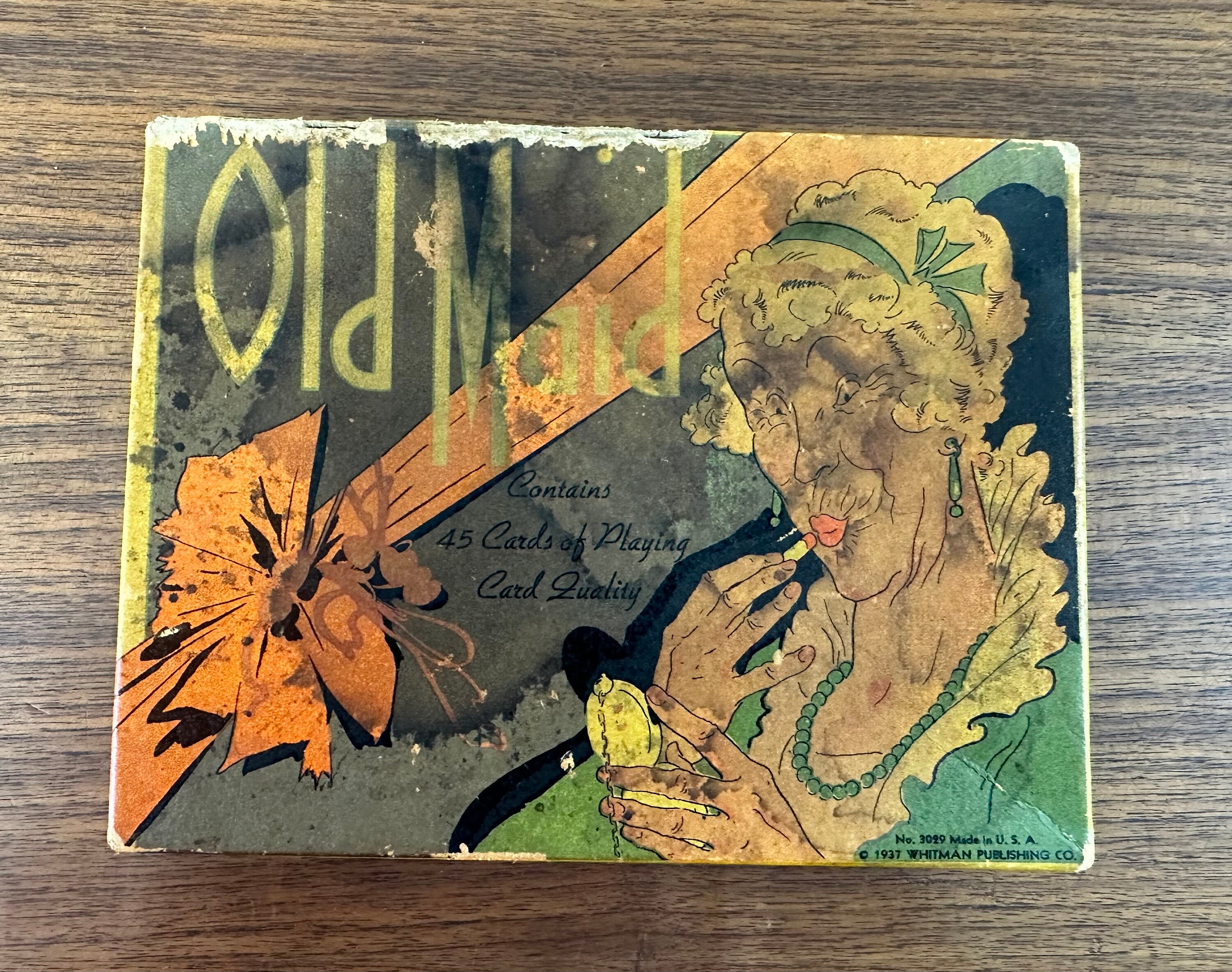 Vintage 1937 Old Maid Card Game by Whitman - Complete Set - Etsy
