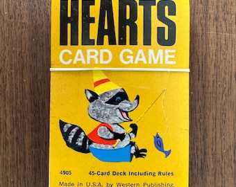 Vintage 1970s Hearts Card Game by Whitman - Complete