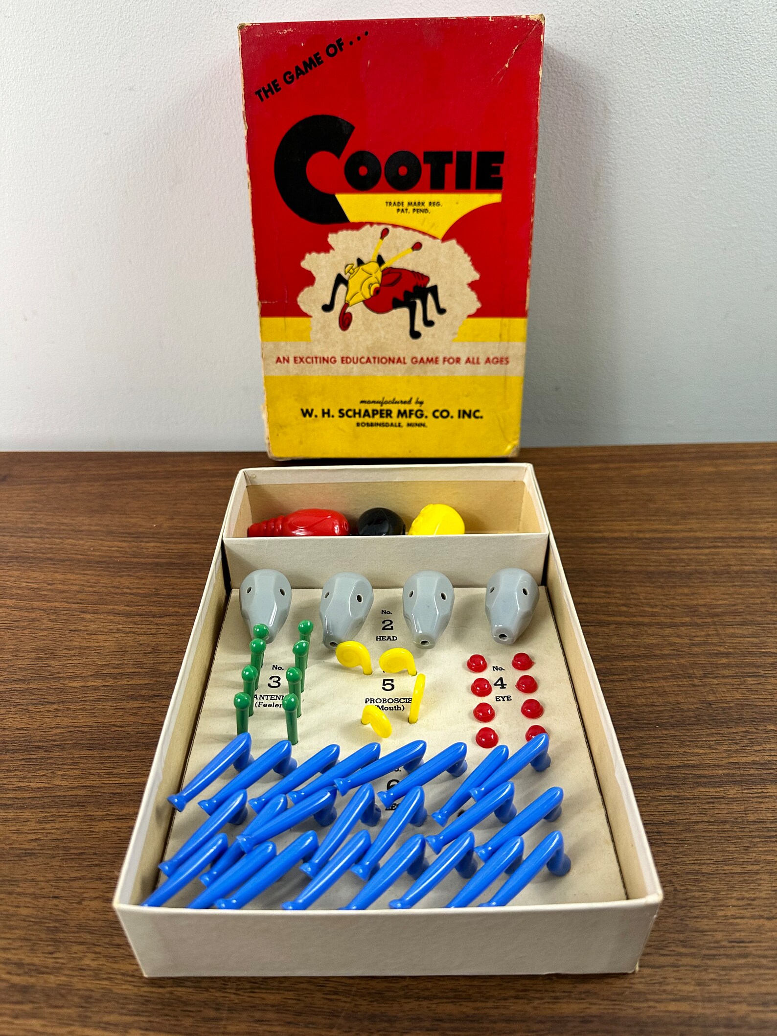 Vintage 1949 Cootie Game - Complete - Etsy