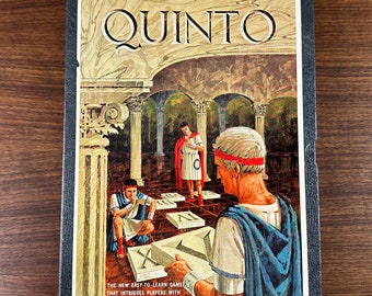 Vintage 1964 Quinto Board Game  - A 3M Bookshelf Game - Complete Excellent Condition