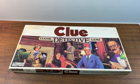 Retro Series Clue 1986 Edition Classic Detective Mystery Guess Who Board Game 