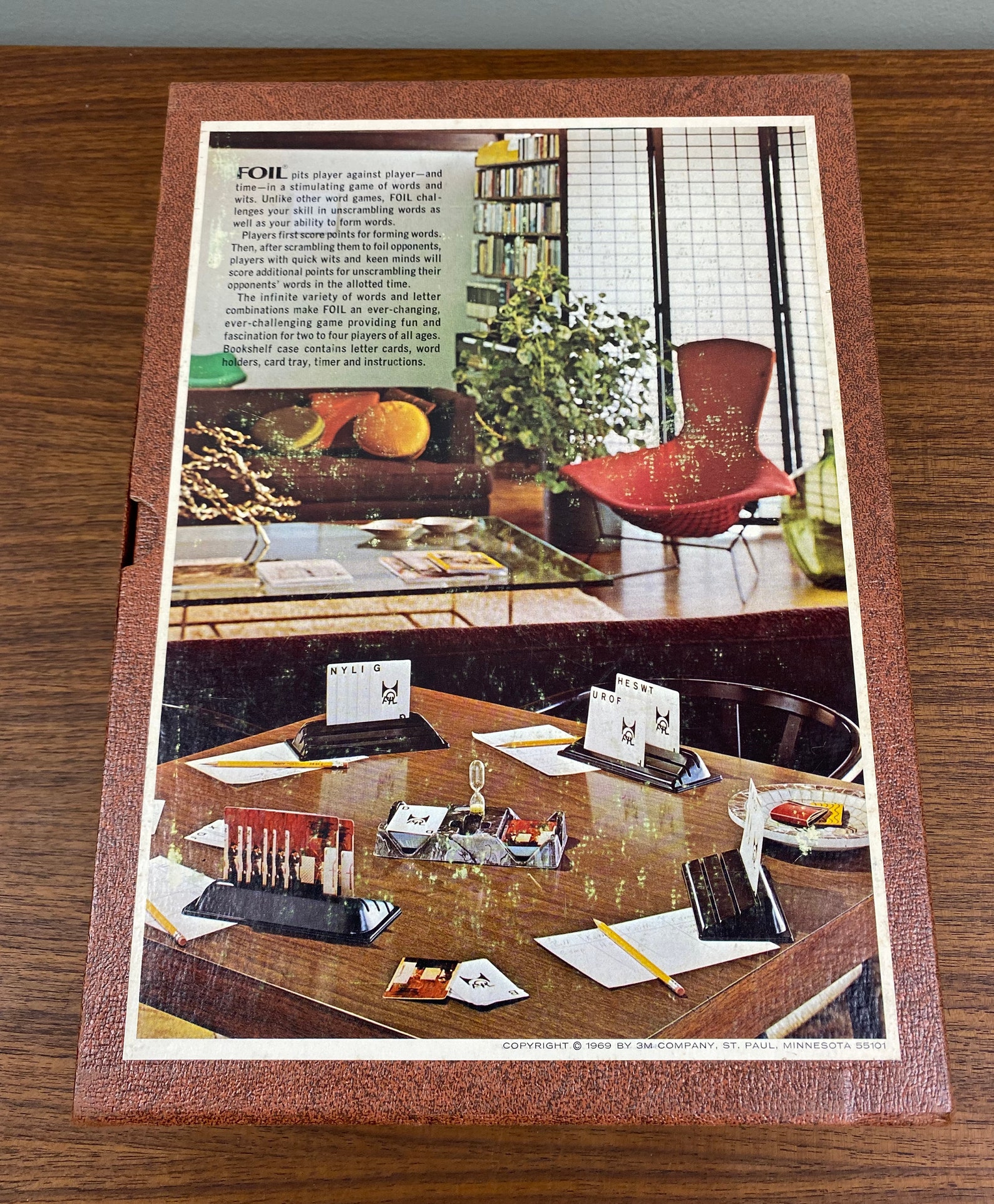 Vintage 1973 FOIL Bookshelf Game by 3M Complete Etsy