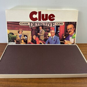 Vintage 1986 Parker Brothers Clue Classic Detective Game 