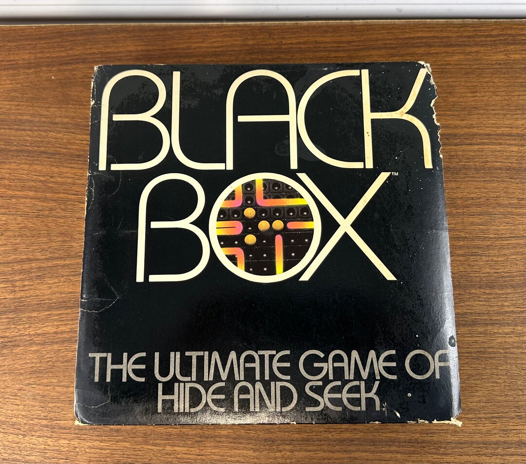 Vintage 1978 Black Box Puzzle Board Game by Parker Brothers Etsy