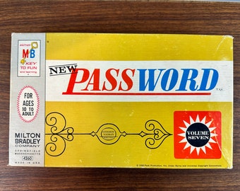 Vintage 1966 Password Game 7th Edition - Complete