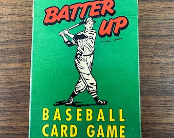 Vintage 1949 Batter Up Baseball Card Game by Ed-U-Cards - Complete