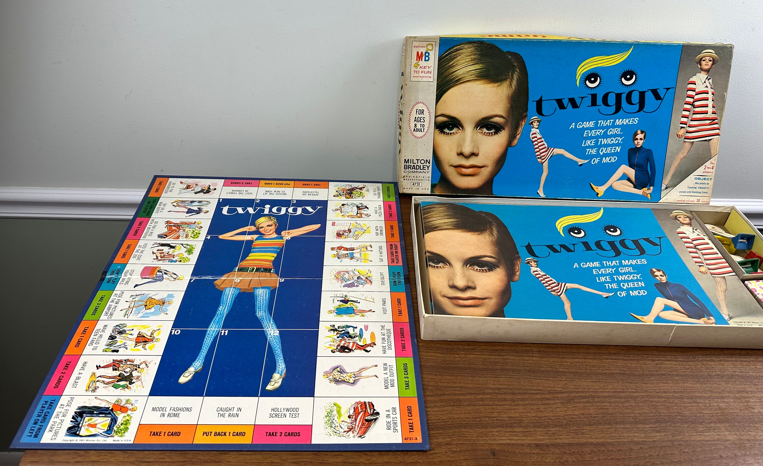 Vintage 1967 Twiggy Board Game - Complete - Some Issues - Etsy