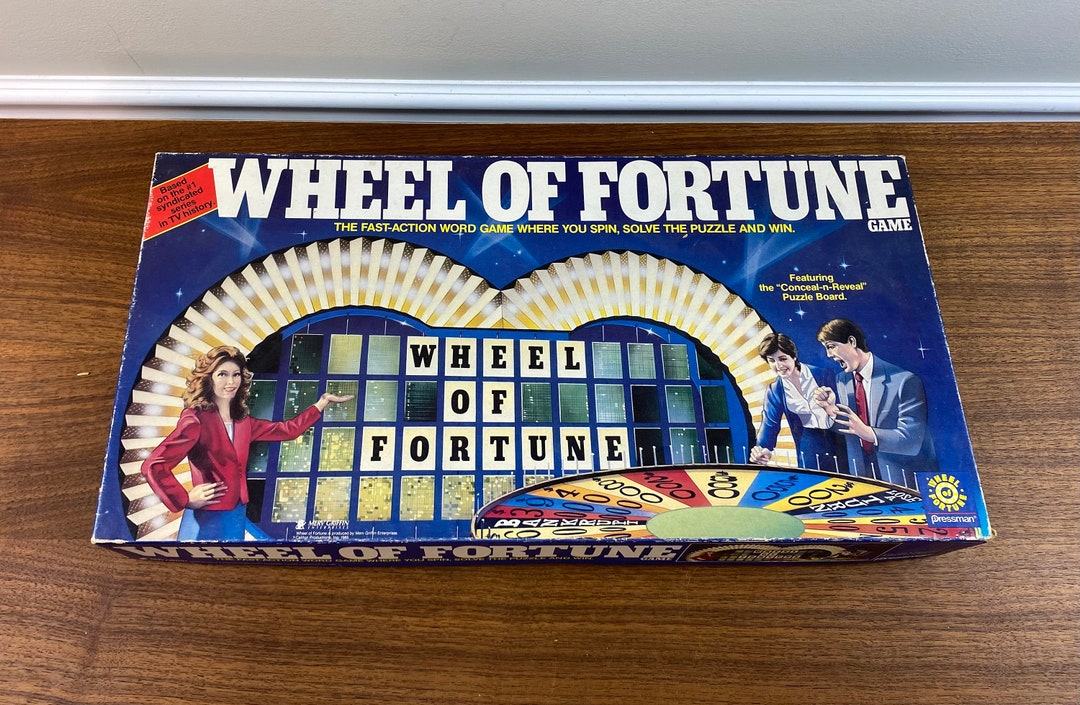 Vintage 1985 Wheel of Fortune Game - Complete Edition - Etsy