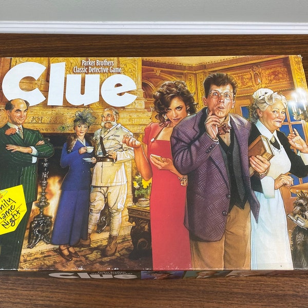 Vintage 1998 Parker Brothers Clue Classic Detective Game "Who - Where - How?" - Complete