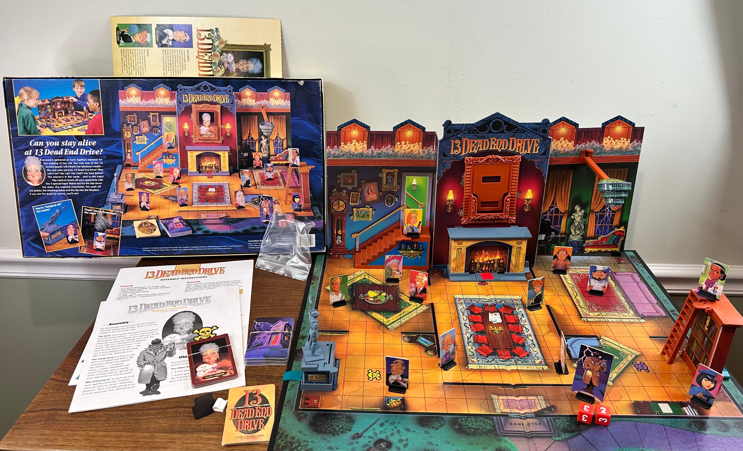 Vintage 1993 - 13 Dead End Drive - the Mystery Game by Milton