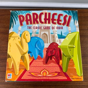 Vintage 2001 Parcheesi Board Game: The Classic Game of India