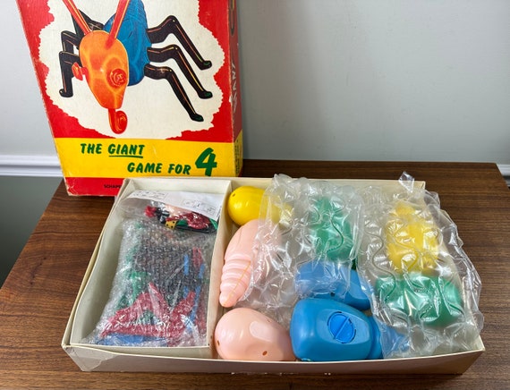 Vintage 1949 GIANT Cootie Game - Complete Set - Cooties