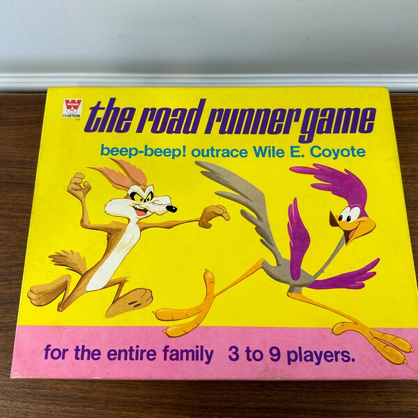 Vintage 1969 The Road Runner Game (Road Runner and Wile E. Coyote)  by Whitman - Pristine Condition