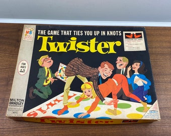 Vintage 1966 Milton Bradley TWISTER GAME Original First 