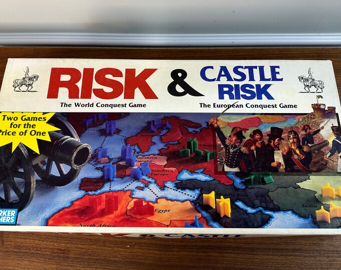 Castle Risk General Vintage 1990 Risk & Castle Risk - Complete - 2 Games in One - Etsy
