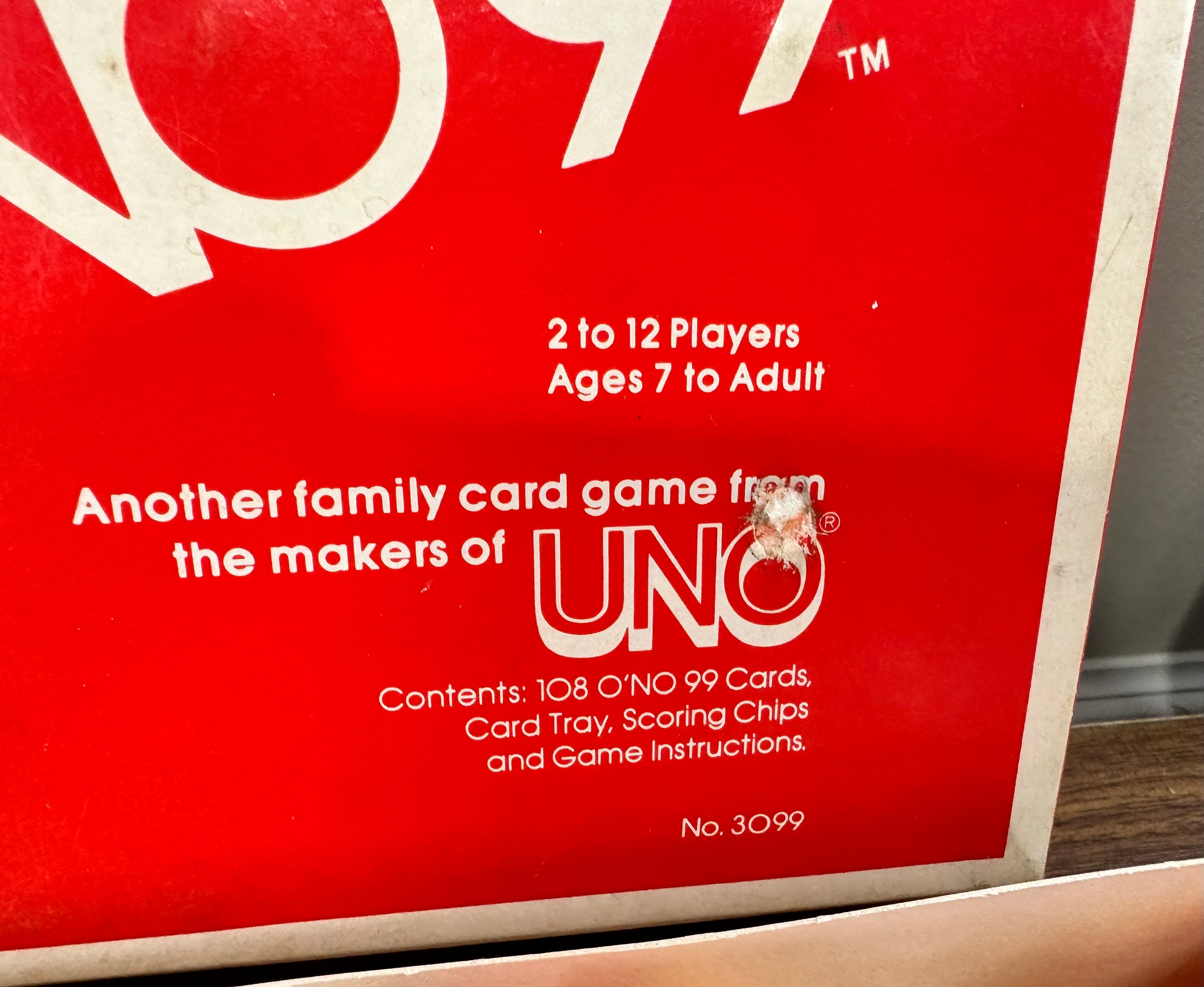 Vintage Pair of 1980 Deluxe Uno and O'NO 99 Card Games
